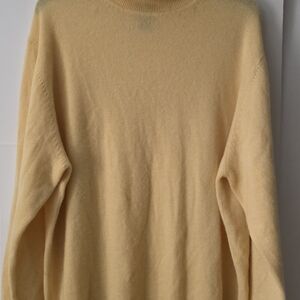 Jos. A. Bank Soft Yellow Turtleneck Sweater